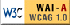 Level A conformance icon, W3C-WAI Web Content Accessibility Guidelines 1.0